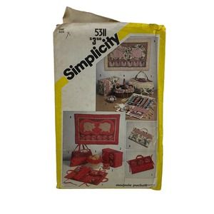 Simplicity 5311 Quilted Sewing Accessories & Wall Hangings Sewing Pattern Uncut